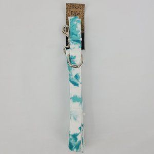 Paw & Tail Teal Tie Dye Dog Leash 1"Wx 5 Feet Long